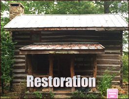 Historic Log Cabin Restoration  Spruce Pine, North Carolina
